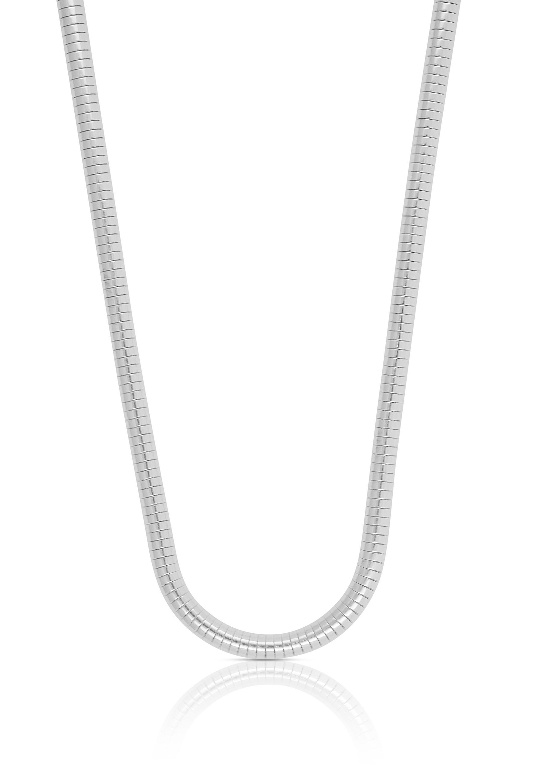 MUAU Schmuck  Collier Boa en argent 925, 3mm, 50cm 