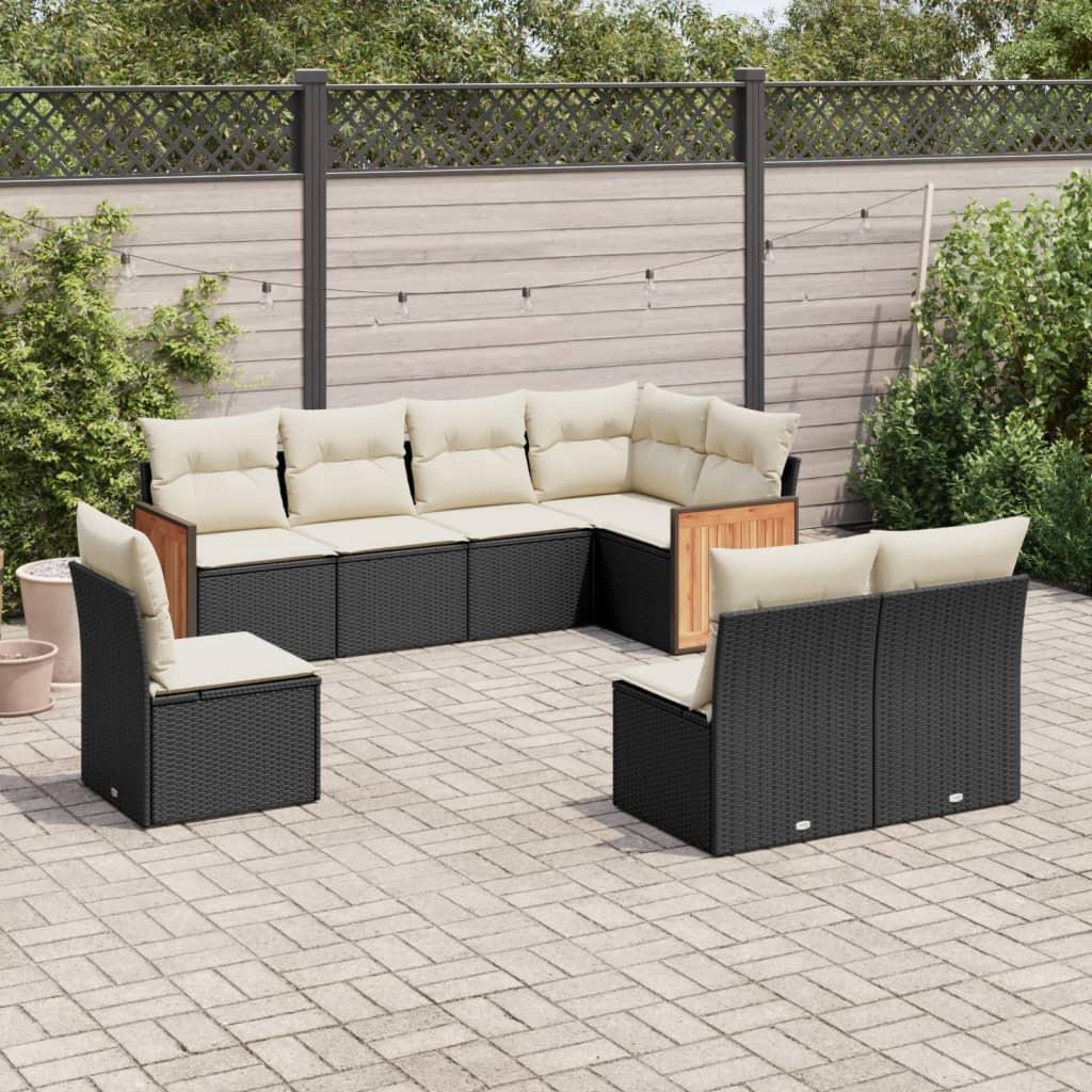 VidaXL set divano da giardino Polirattan  