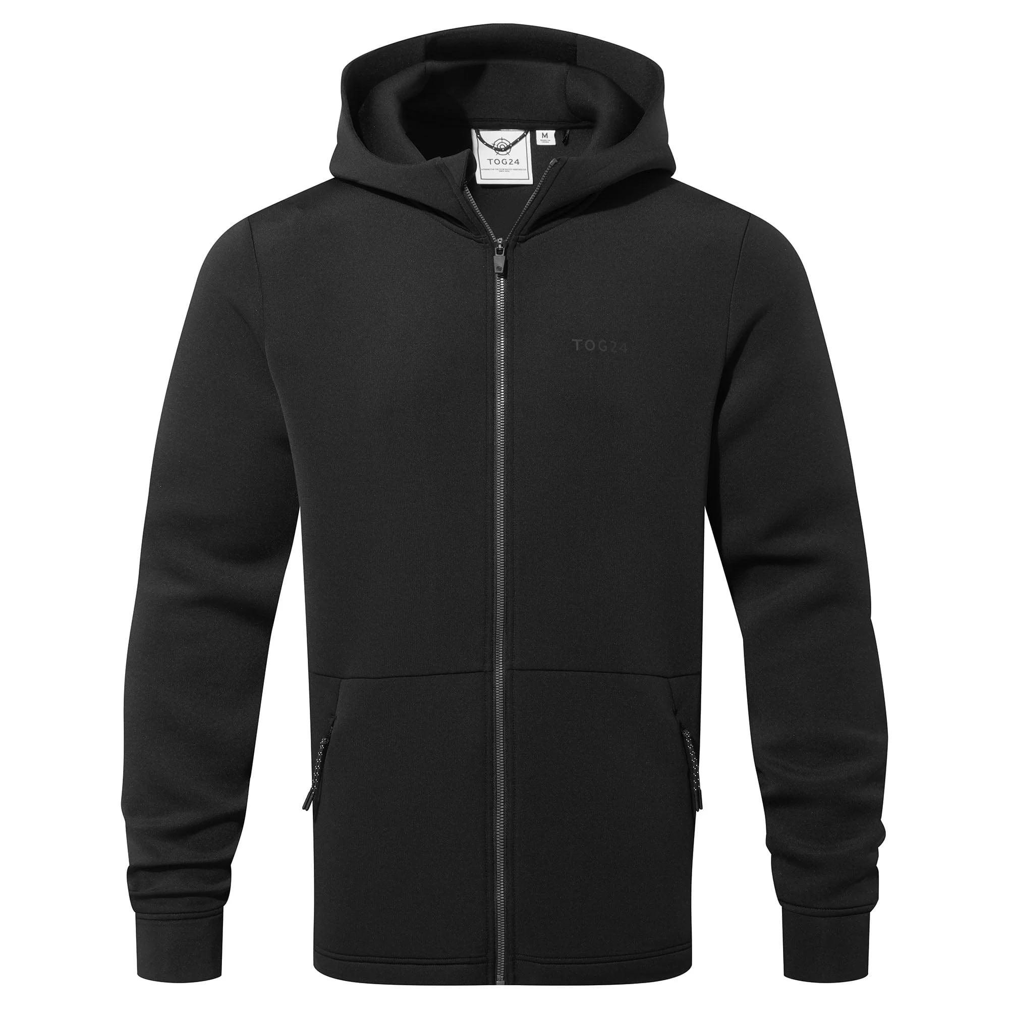 Image of Glide Hoodie Mit Durchgehendem Reißverschluss Herren Schwarz M