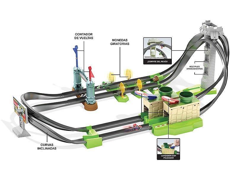 Hot Wheels  Super Mario Mario Kart Circuit Lite Track Set (1:64) 