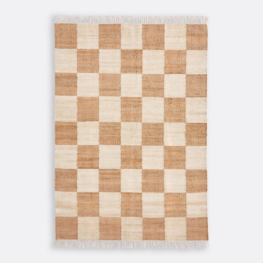 Teppich Ionisa mit Schachbrettmuster