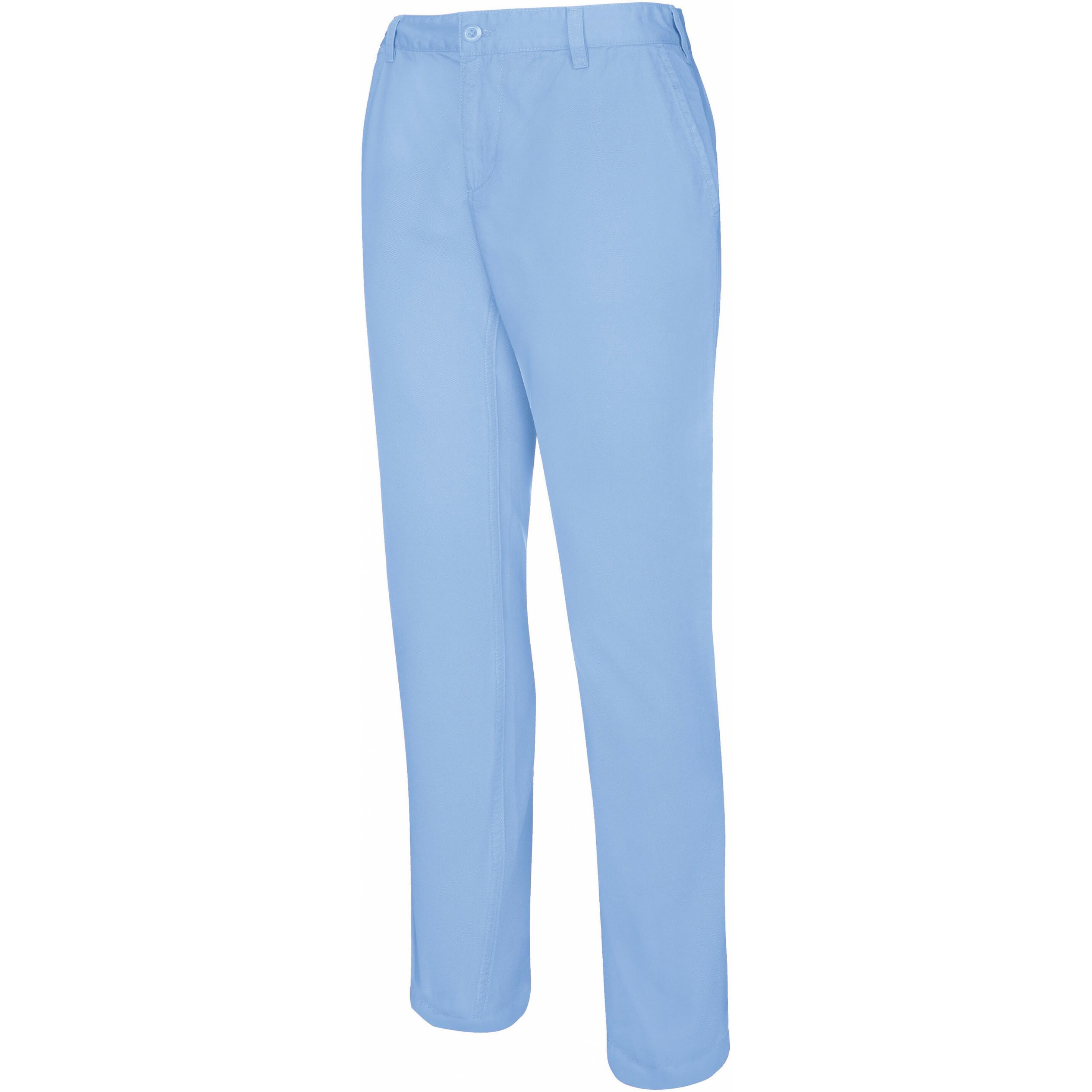 Image of Hosen Chino Coton Sergé Unisex Hellblau 46