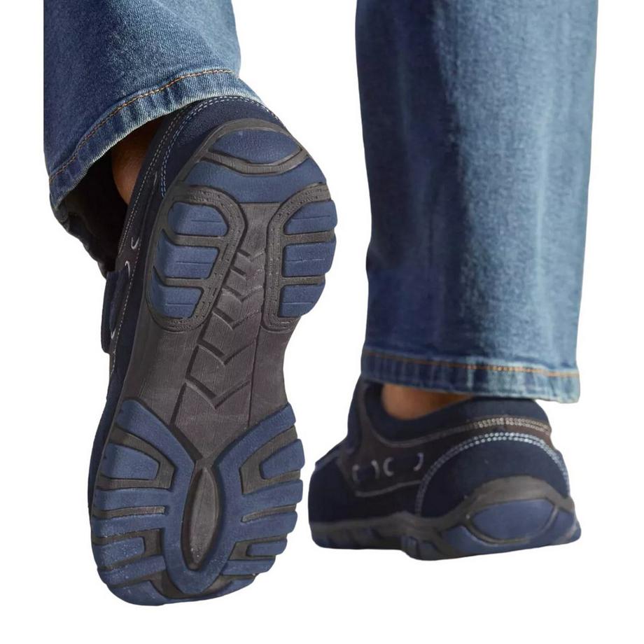 Atlas For Men Mocassins en Cuir avec Fermeture Velcro  