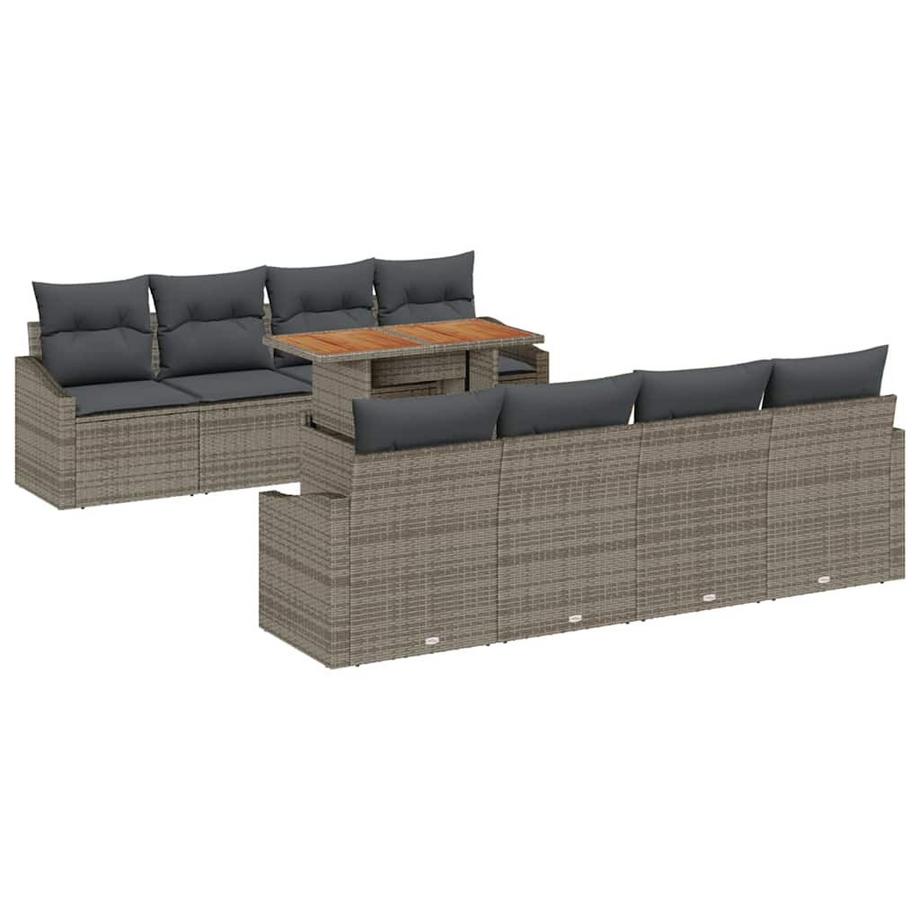 Canapé de jardin poly rattan