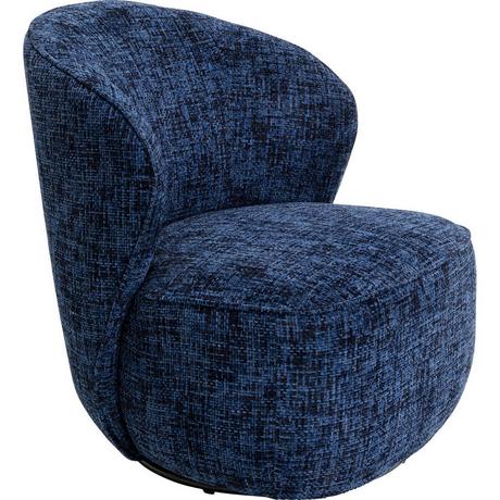 KARE Design Fauteuil pivotant Ellie bleu  