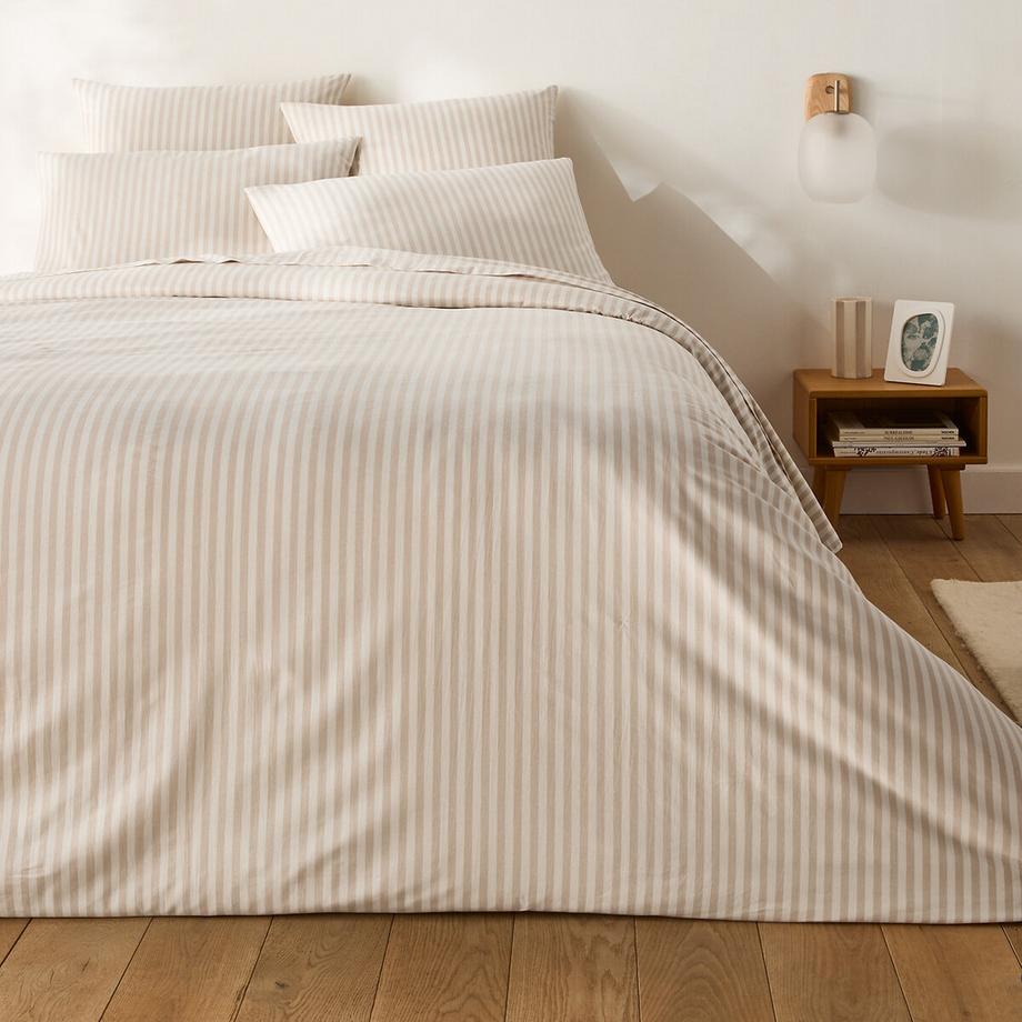 La Redoute Intérieurs Housse de couette en coton rayée  