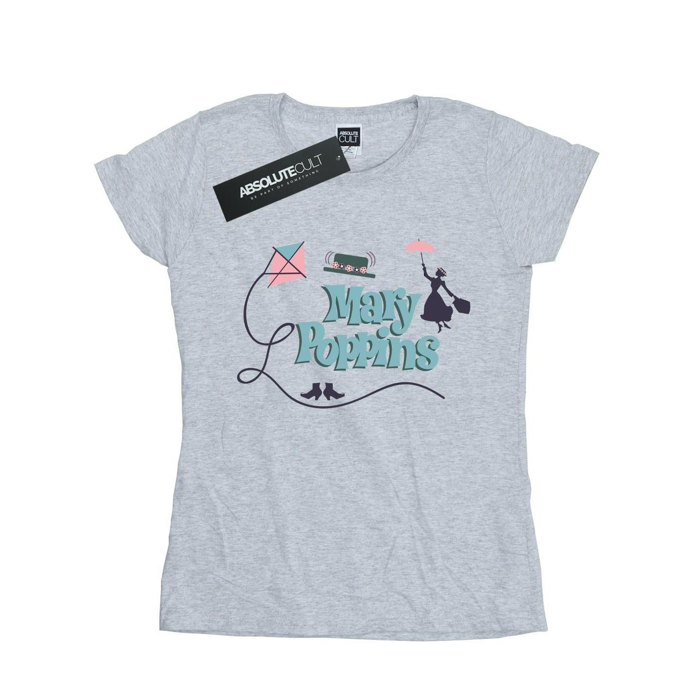 Image of Mary Poppins Logo Tshirt Damen Grau L