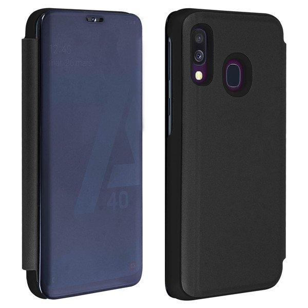 Image of Clear View Cover Galaxy A40 Schwarz