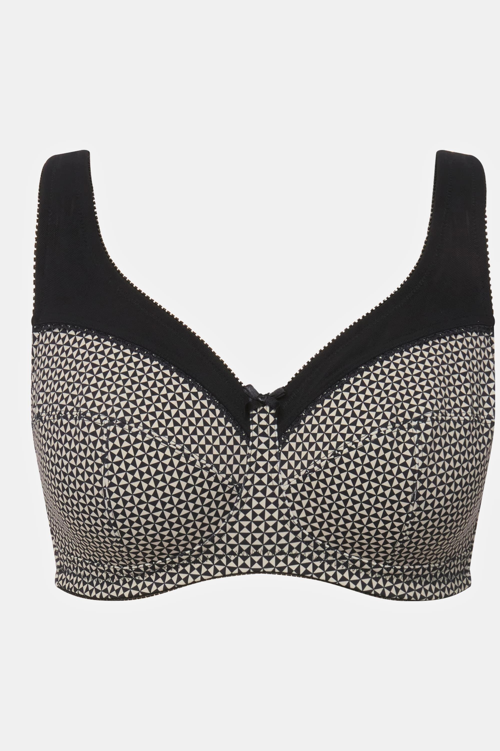 Ulla Popken  Soutien-gorge de maintien avec motif, sans armatures – bonnet C - F 