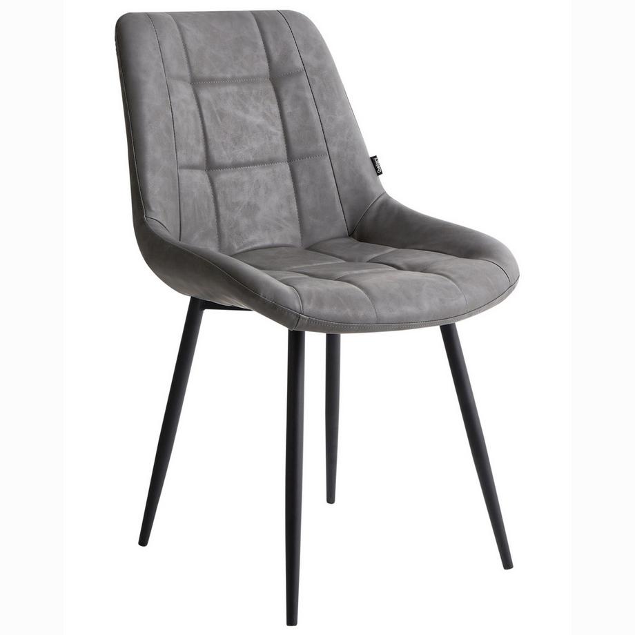 Beliani Lot de 2 chaises de salle à manger en Cuir PU  MELROSE  