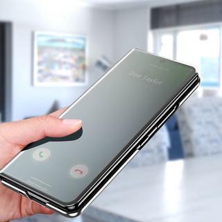 Avizar  Samsung Z Fold4 Spiegelhülle Schwarz 