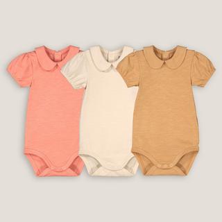 La Redoute Collections  Lot de 3 bodies col claudine manches courtes 