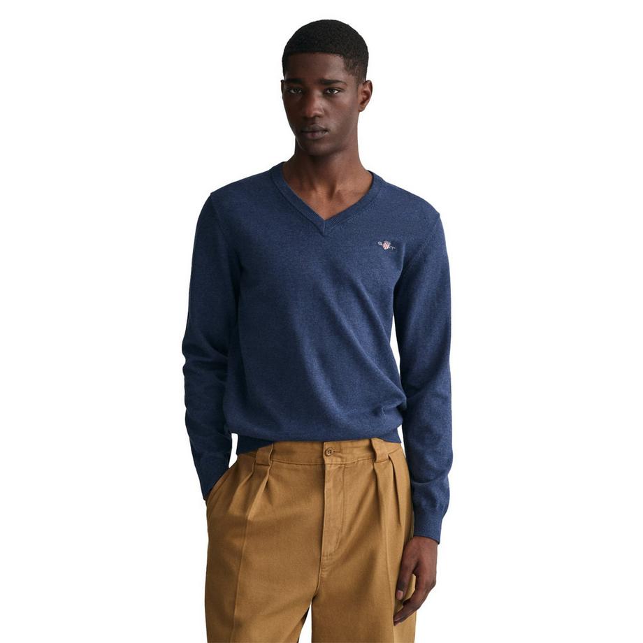 GANT Classic Cotton V-Neck Strickpullover  