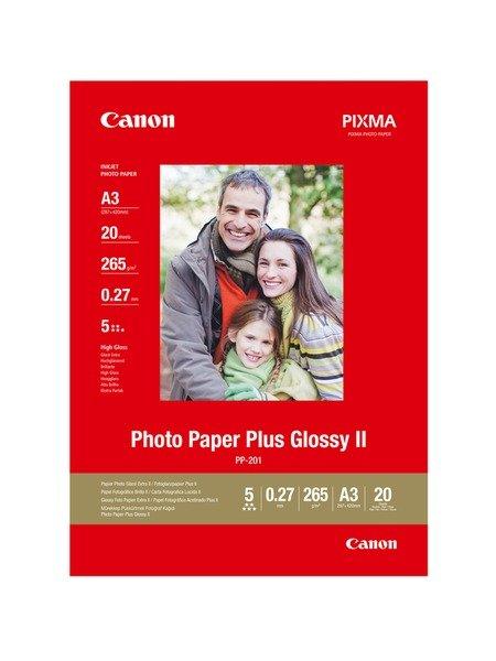 Canon  CANON Photo Paper Plus 265g A3 PP201A3 InkJet glossy II 20 Blatt 
