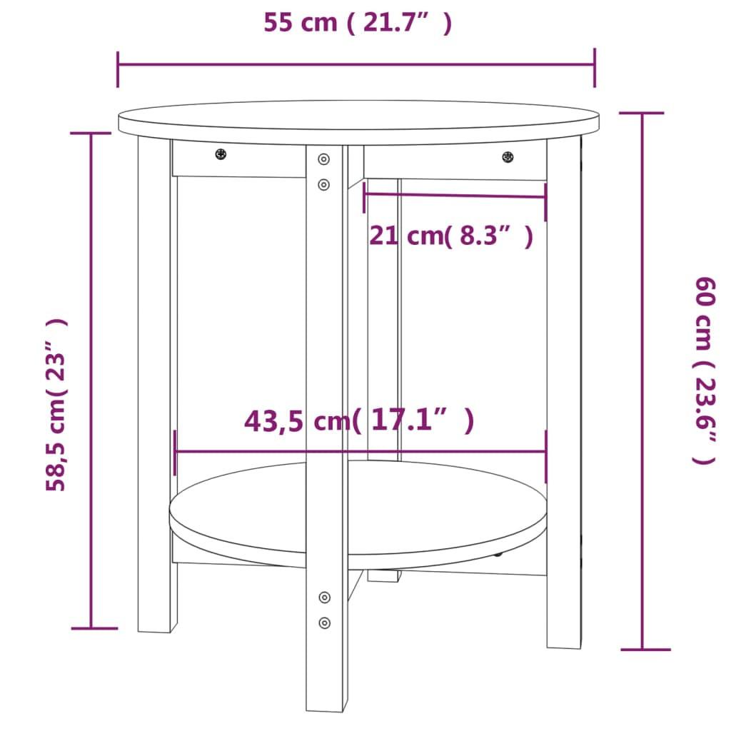 VidaXL Table basse bois  