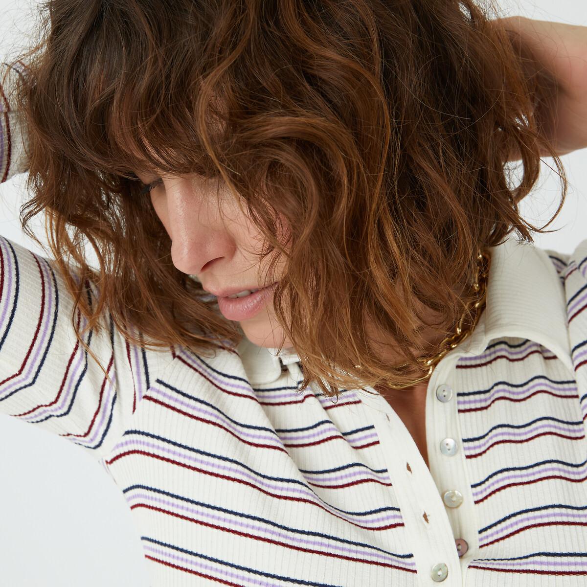 Image of Poloshirt Mit Streifen Damen Multicolor S