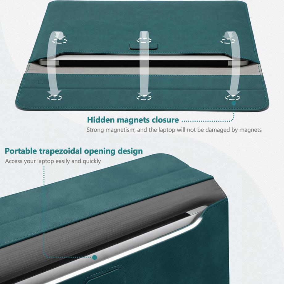 Only-bags.store Pochette pour ordinateur portable avec fonction de support  