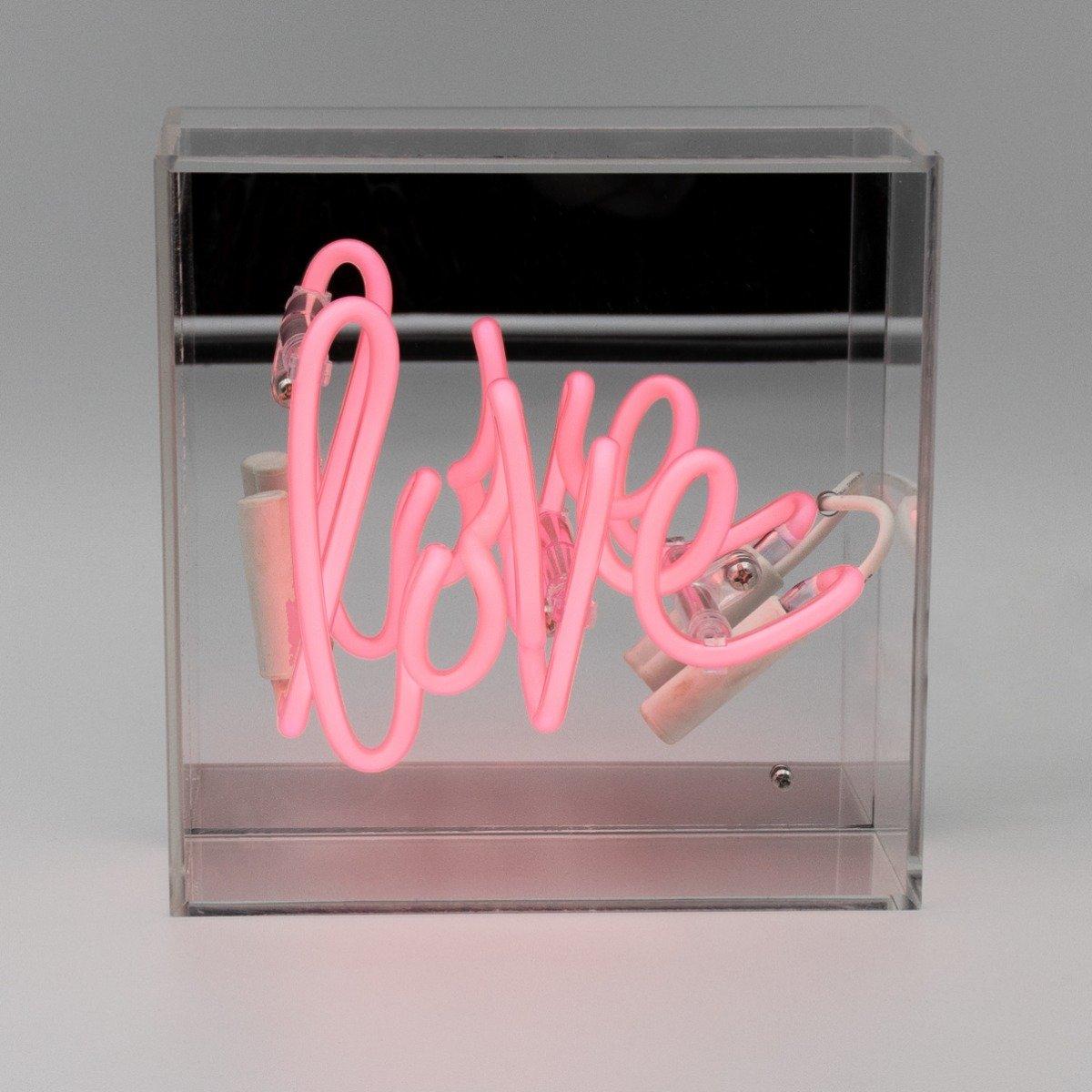 Locomocean Mini Acryl-Box Neon - Love  