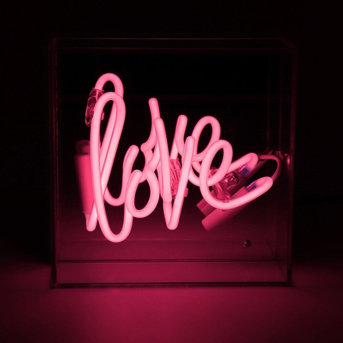 Image of Mini Acryl-Box Neon - Love Mini Acryl-Box Neon - Love