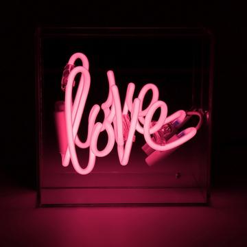 Mini Acryl-Box Neon - Love
