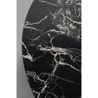 KARE Design Table basse Schickeria marbre noir rond 80  