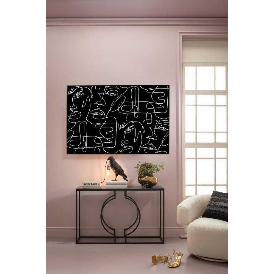 KARE Design Quadro incorniciato Faccia Arte Disegno 150x100  