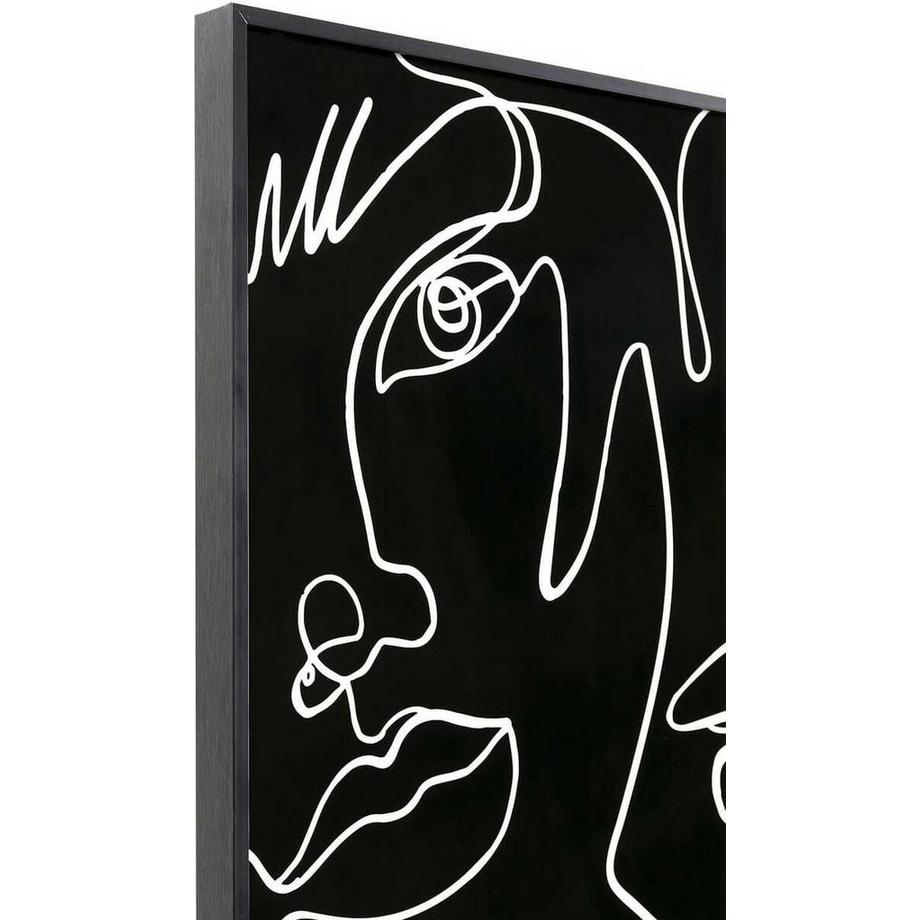 KARE Design Quadro incorniciato Faccia Arte Disegno 150x100  