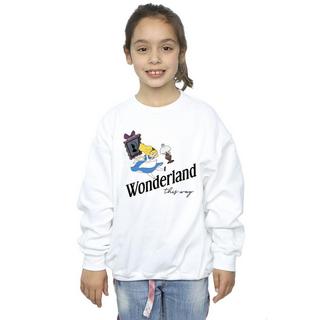 Disney  Alice In Wonderland This Way Sweatshirt 