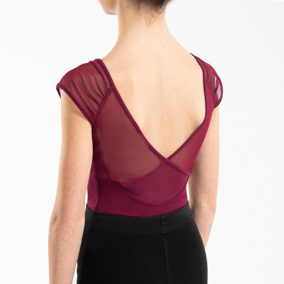 STAREVER  Body danza donna maniche corte voile 