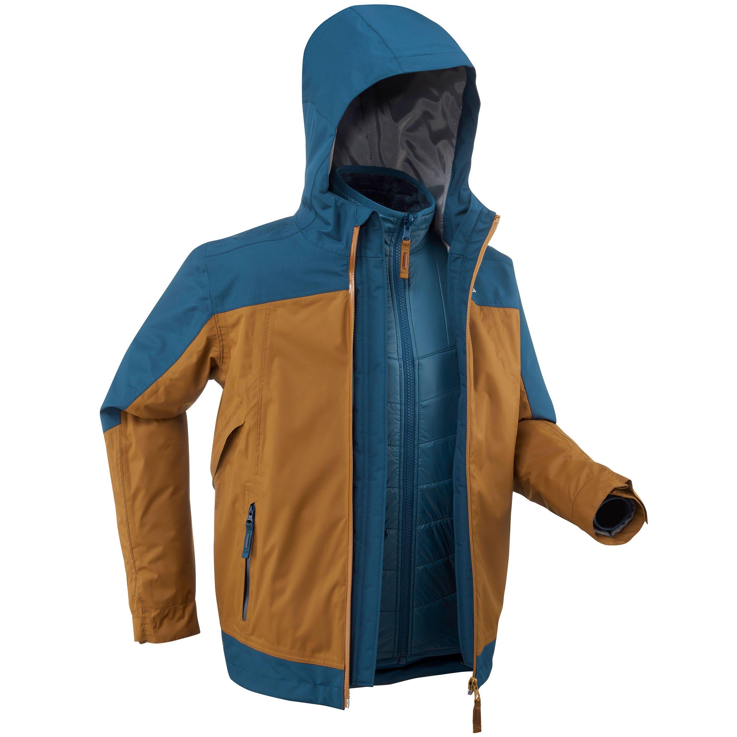 Image of 3-in-1-jacke - Sh500 3in1 Unisex Mittelblau 149-159CM