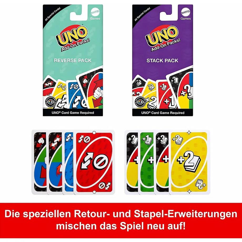 Mattel Games  UNO Kartenspiel mit Zwei Erweiterungssets und Sammelmetalldose 