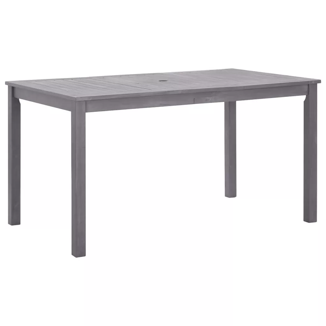 VidaXL - Table de jardin bois d'acacia, One Size, Gris