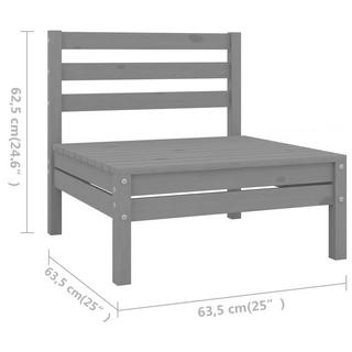 VidaXL Mobilier de jardin bois de pin  