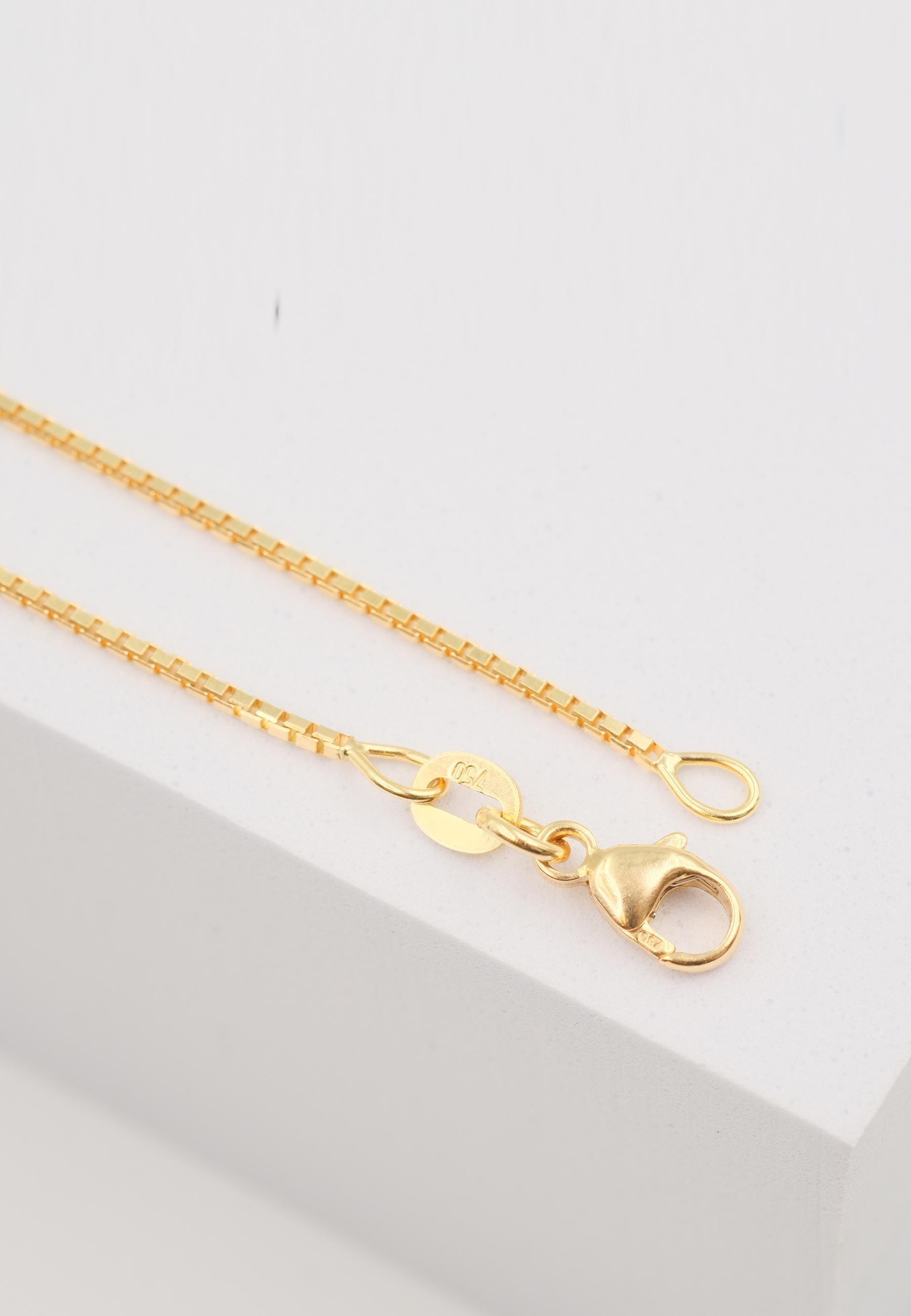 MUAU Schmuck  Collier Venezianer Gelbgold 750, 1.1mm, 40cm 