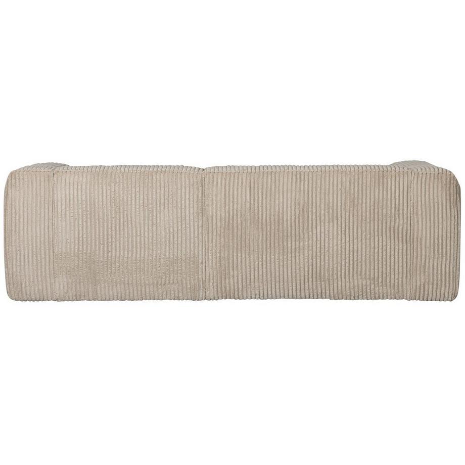 mutoni Ecksofa Bean rechts grober Rippstoff travertin 254x178  