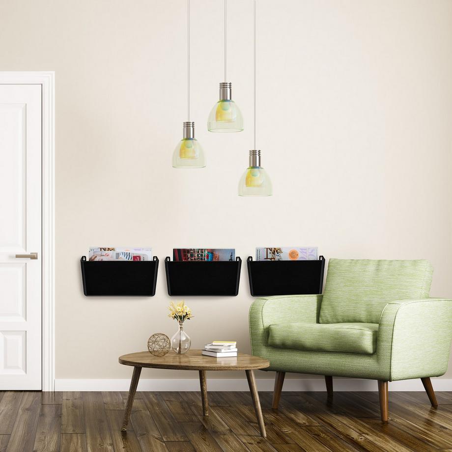 B2X Zeitungshalter Wand 3er Set  