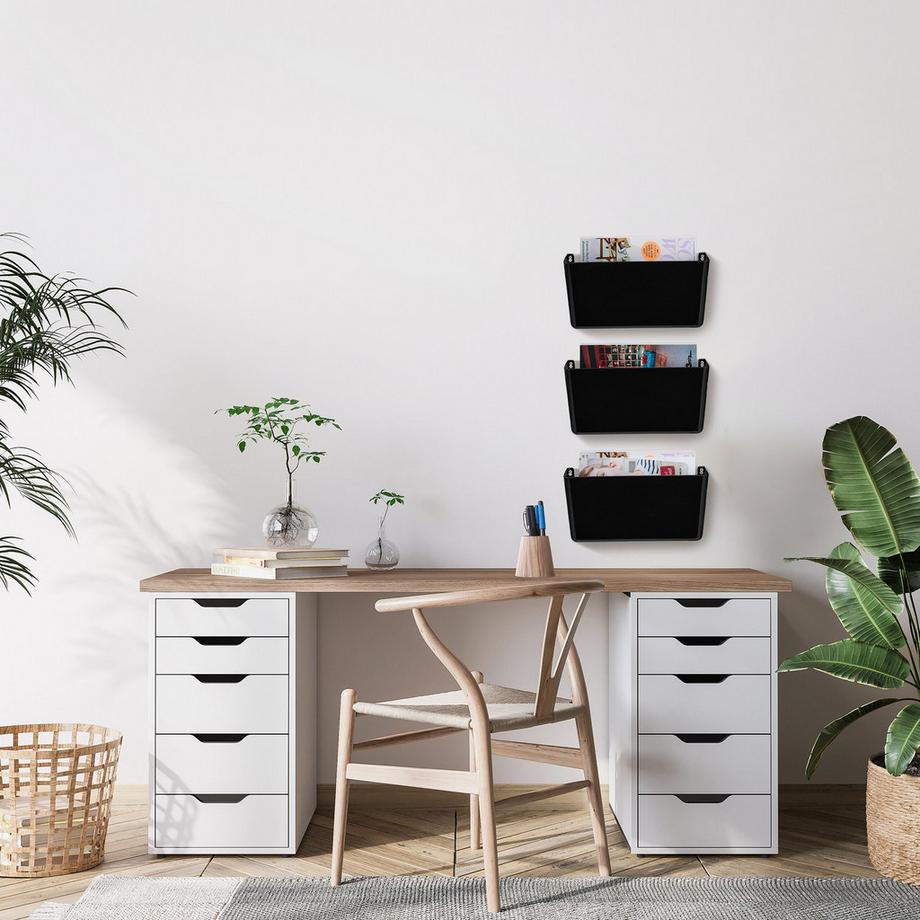 B2X Zeitungshalter Wand 3er Set  