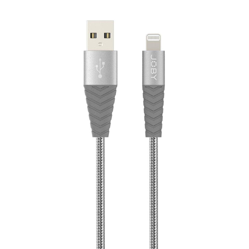 Joby  Câble de charge et de synchronisation Lightning gris - 1,2 m 