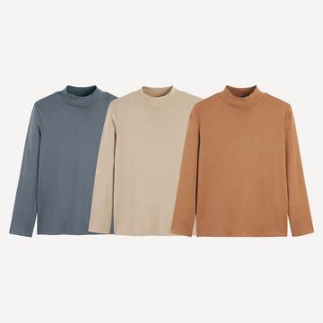 3er-Pack Rollkragen-Shirts zum Unterziehen