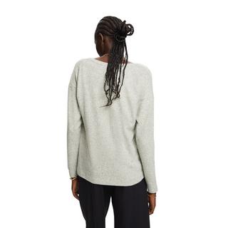 ESPRIT T-shirt brossé col en V manches longues  