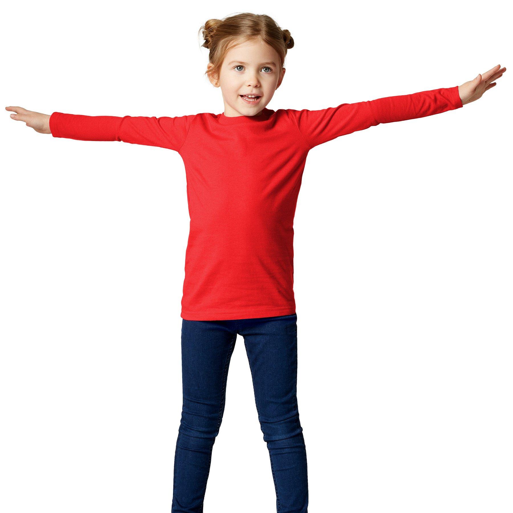 Image of Langarm-shirt Kinder Jungen Rot 116