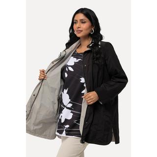 Ulla Popken Giacca Reversibile Linea A con Collo Alto e Tasche  