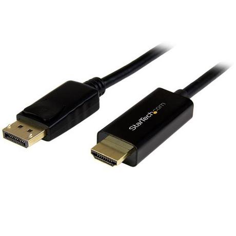 STARTECH.COM  StarTech.com Cavo DisplayPort a HDMI Passivo 4K 30Hz - 3 m - Cavo Adattatore DisplayPort a HDMI - Convertitore DP 1.2 a HDMI - Connettore DP a scatto 