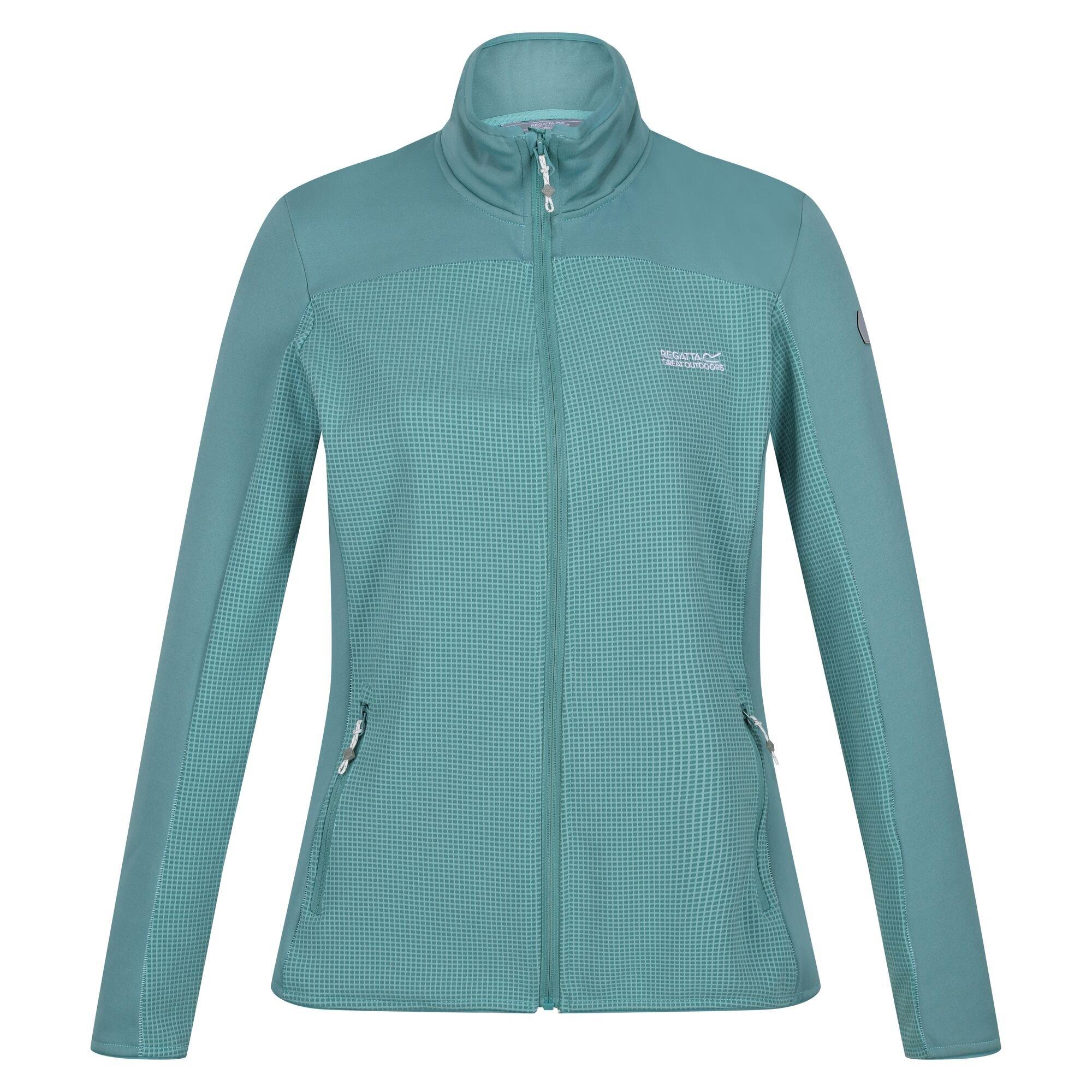 Image of Highton Iii Fleecejacke Durchgehender Reißverschluss Damen Hellblau 34