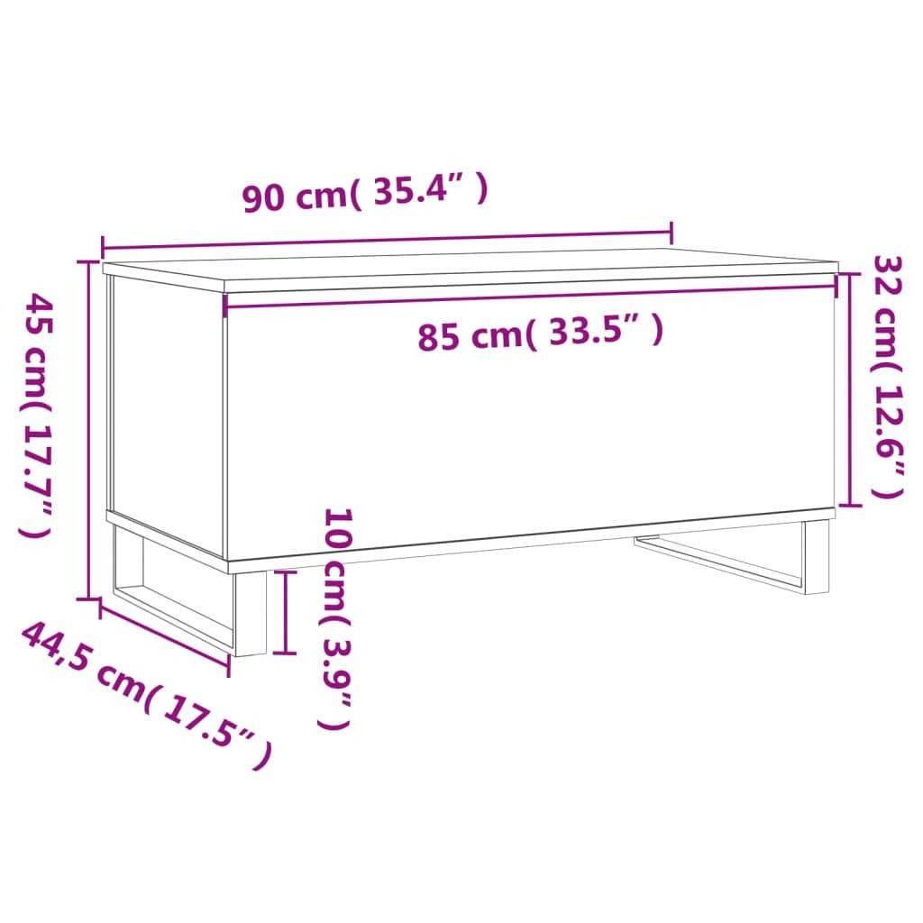 VidaXL Table basse bois d'ingénierie  