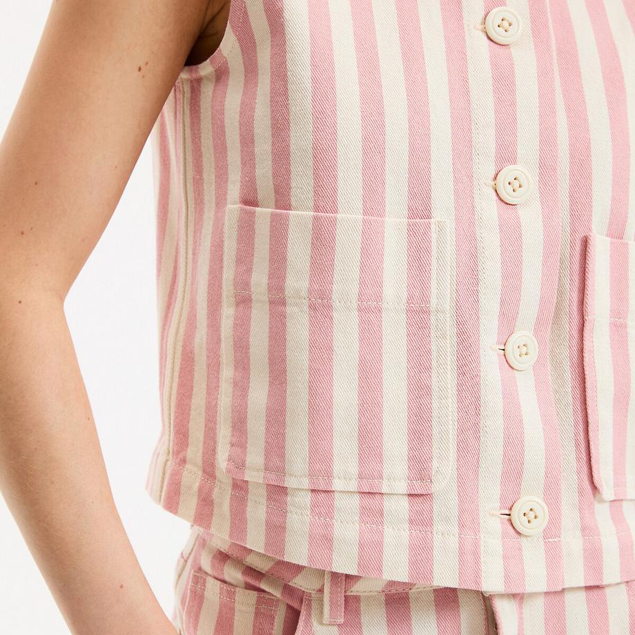 La Redoute Collections Gilet Senza Maniche a Righe  