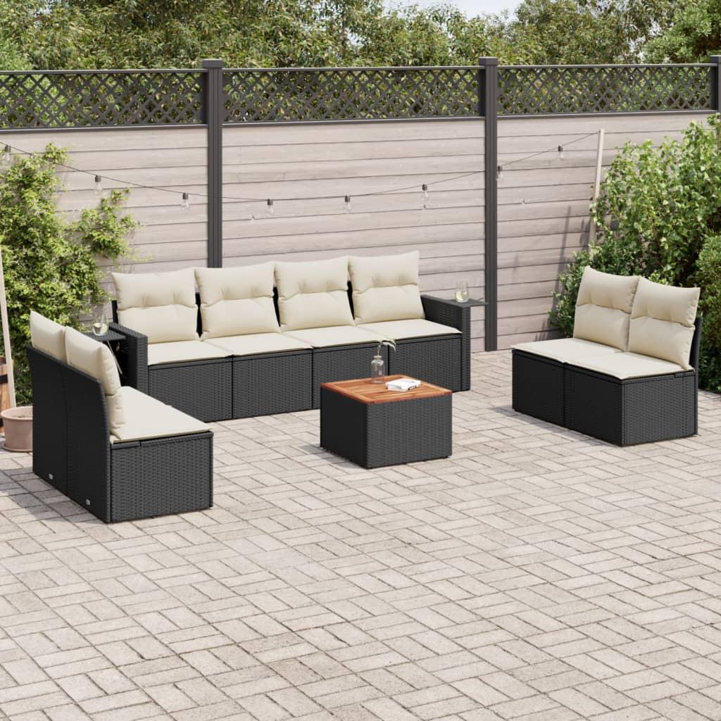 VidaXL set divano da giardino Polirattan  