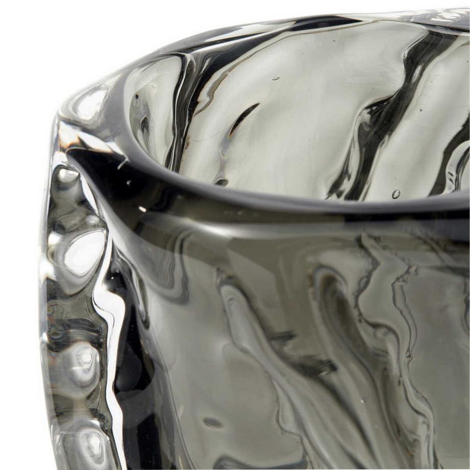 mutoni Vase Paragon handgeformt anthrazit 21  