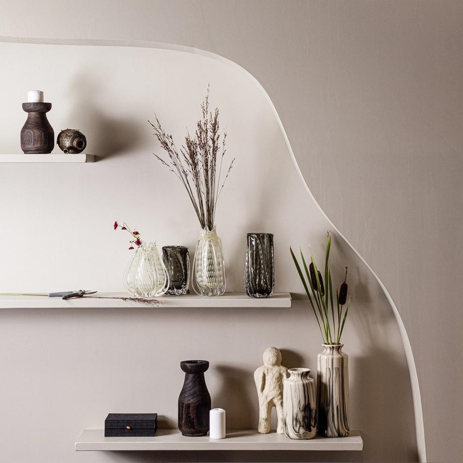 mutoni Vase Paragon handgeformt anthrazit 21  