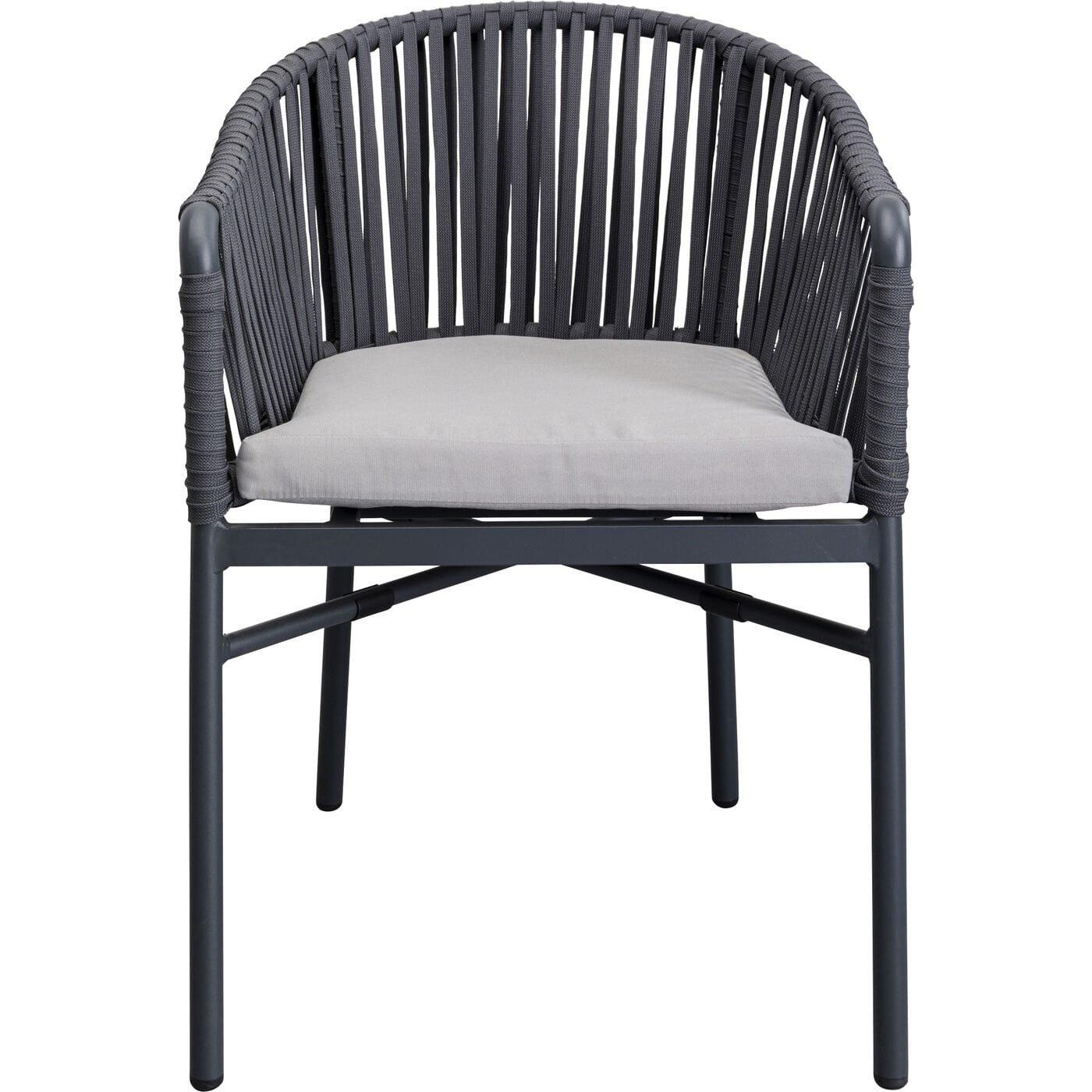 KARE Design Fauteuil Santanyi gris foncé  